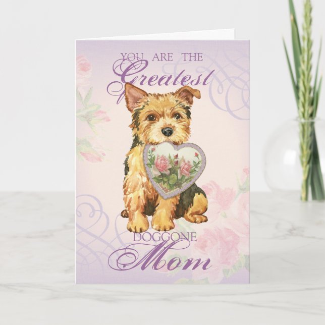 Norwich Heart Mum Card (Front)