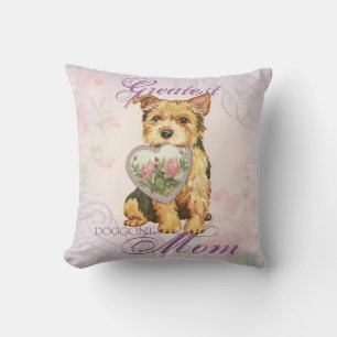 Norwich Heart Mum Cushion