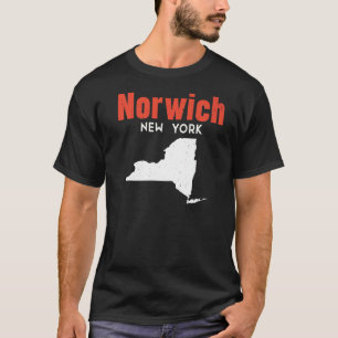 Norwich New York Usa State America Travel New York T-Shirt