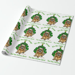 Norwich Terrier Christmas Wrapping Paper