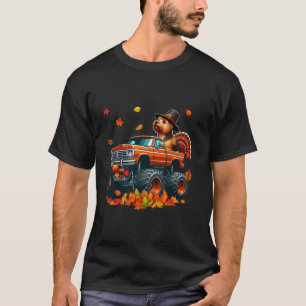 Norwich Terrier Cosplay Turkey On Monster Truck Th T-Shirt