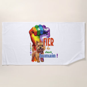 Norwich Terrier dog Beach Towel