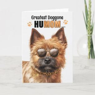 Norwich Terrier Dog Best HuMOM Ever Mother's Day Holiday Card