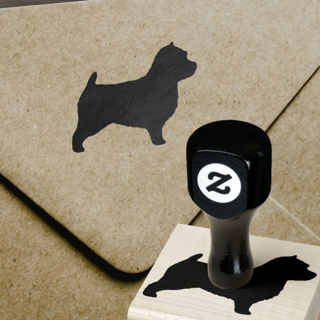 Norwich Terrier Dog Breed Silhouette Rubber Stamp (Creator Uploaded)