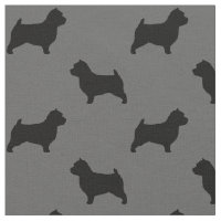 Norwich Terrier Dog Breed Silhouettes Patterned