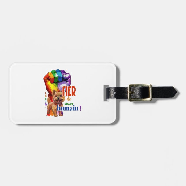 Norwich Terrier dog Luggage Tag (Front Horizontal)