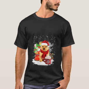 Norwich Terrier Dog Santa Hat Christmas Winter Cup T-Shirt