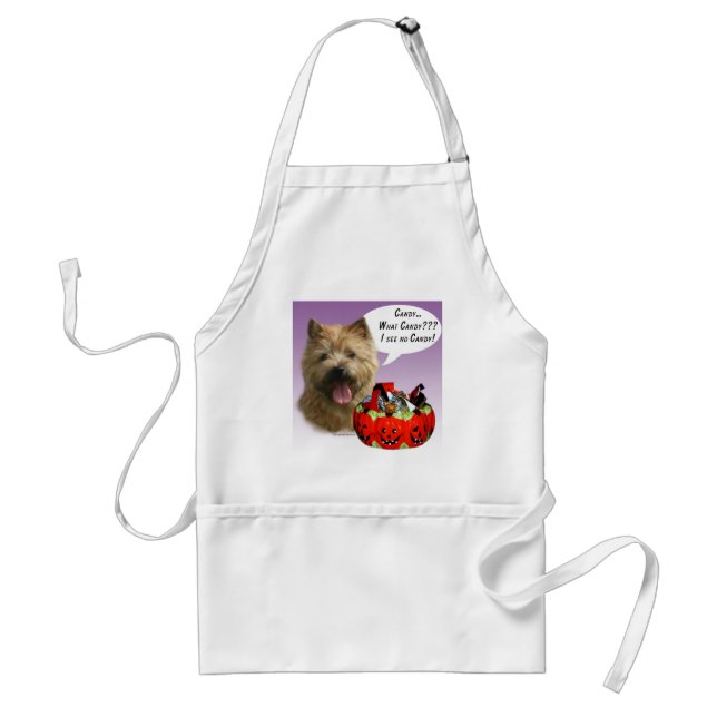 Norwich Terrier Halloween Candy Standard Apron (Front)