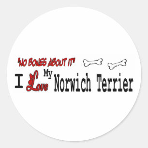 Norwich Terrier (I Love) Sticker