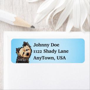 Norwich Terrier KiniArt Labels