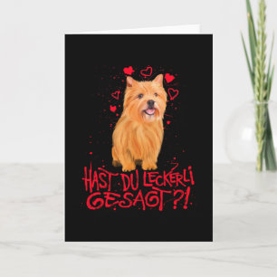Norwich Terrier Love Saying Gift Card