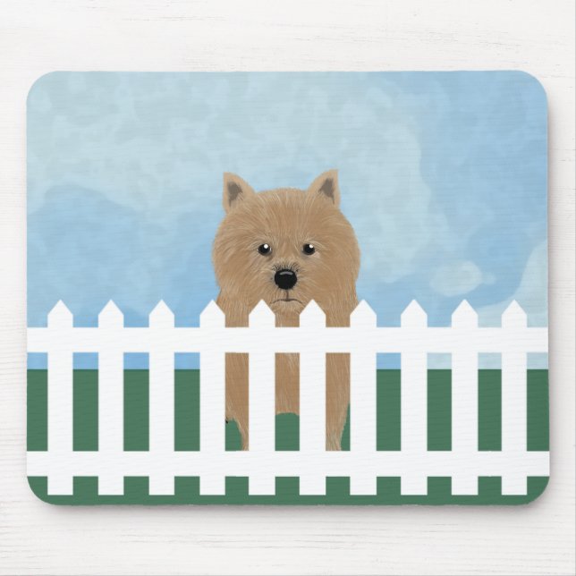 Norwich Terrier Mousepad (Front)