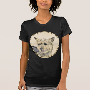 Norwich Terrier Painting - Cute Original Dog Art T-Shirt