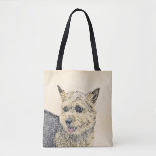 Norwich Terrier Painting - Cute Original Dog Art Tote Bag
