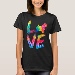 Norwich Terrier Tie Dye Love Dog Mum Dad T-Shirt