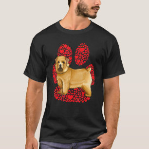 Norwich Terrier Valentines Day Dog Love Paw T-Shirt