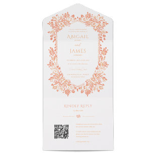 Norwich Wedding Invitation with RSVP Card