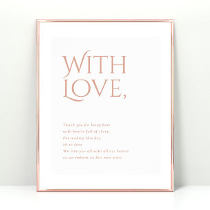 Norwich Wedding Thank You for Attending Sign