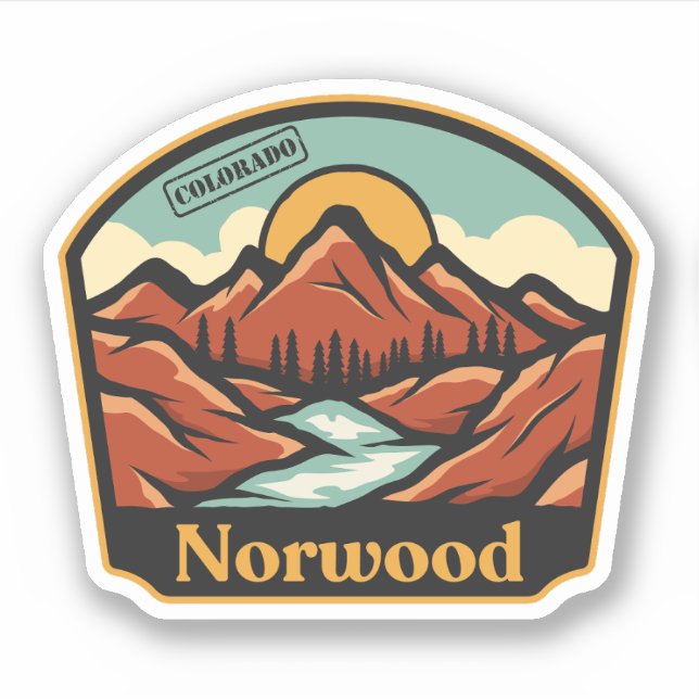Norwood, Colorado Sticker (Front)