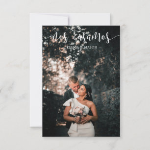 Nos Casamos Announcement Eloped Invitation Photo
