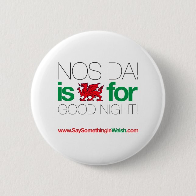 NOS DA! 6 CM ROUND BADGE (Front)