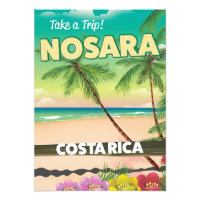 Nosara Costa Rican travel poster
