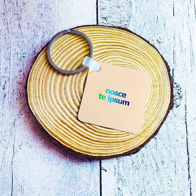 Nosce Te Ipsum-Know Thyself-Expressions Key Ring (Creator Uploaded)