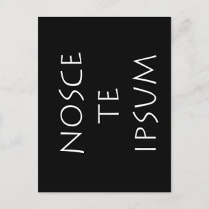 Nosce te ipsum postcard