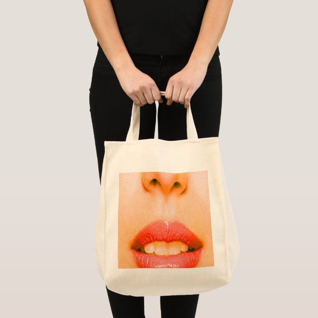 Nose and Mouth Large Tote Bag (Front (Product))