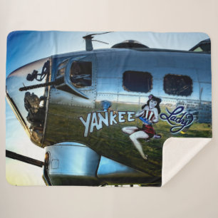 NOSE ART #1 SHERPA BLANKET