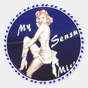 NOSE ART CLASSIC ROUND STICKER