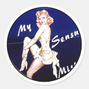 NOSE ART CLASSIC ROUND STICKER