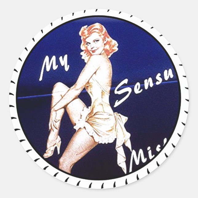 NOSE ART CLASSIC ROUND STICKER (Front)