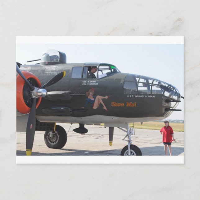 nose art 'show me' postcard (Front)