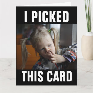 NOSE PICKER GIIRL FUNNY OVERSIZED BIRTHDAY CARDS