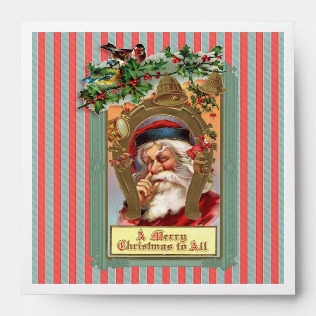 Nose picking Santa Envelopes (Front)