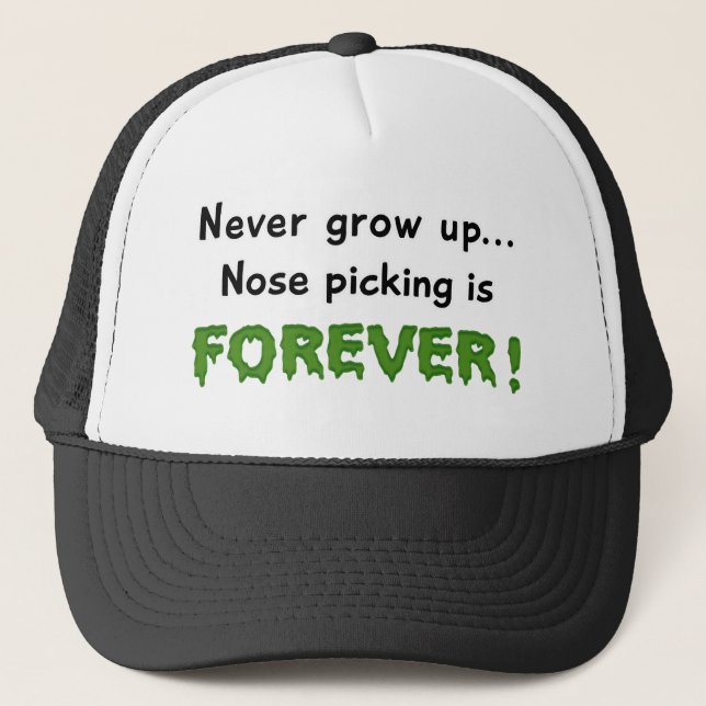 Nose Picking Trucker Hat (Front)