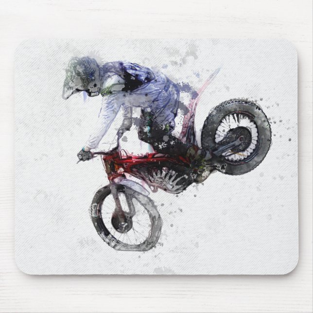 Nose Stand - Motocross Mouse Pad (Front)
