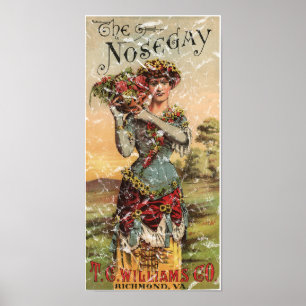 Nosegay - 1900 - distressed poster