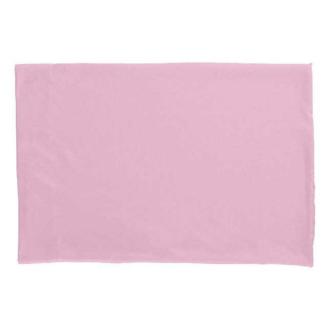 Nosegay Light Pink Solid Colour Print, Blush Pillowcase (Front)