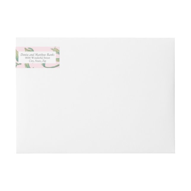 Nosegay Pink Address Label (Front)