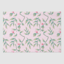 Nosegay Pink Floral Tissue Paper