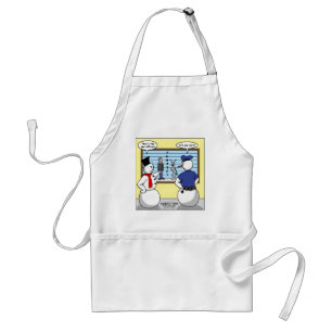 Noseless Snowman Bunny Suspect Gifts & Tees Standard Apron