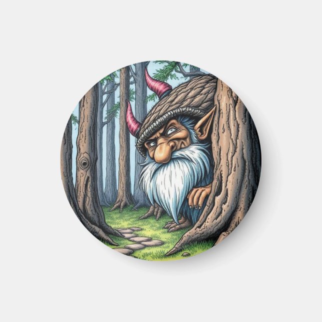 Nosey Norwegian Troll, Magnet (Front)