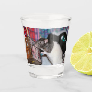 Nosey Rat Shot Glass