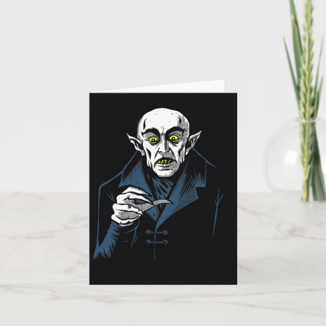 Nosferatu Halloween Vampire Horror Dracula  Card (Front)