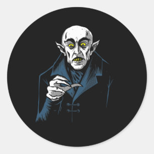 Nosferatu Halloween Vampire Horror Dracula Classic Round Sticker