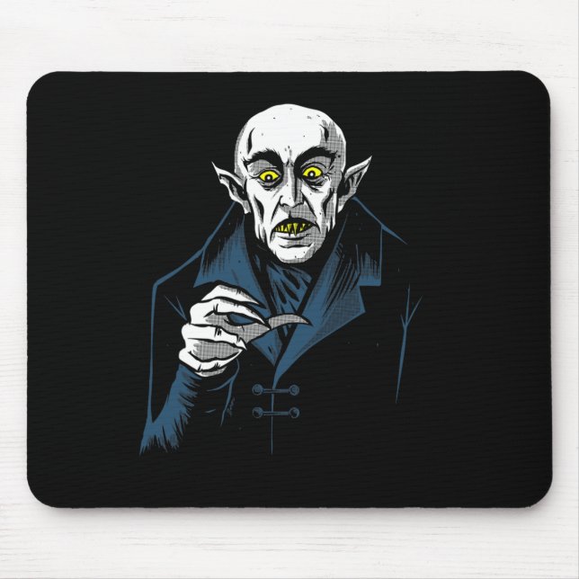 Nosferatu Halloween Vampire Horror Dracula  Mouse Pad (Front)
