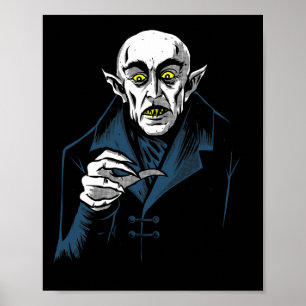 Nosferatu Halloween Vampire  Horror Dracula  Poster