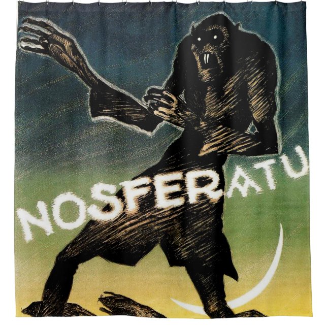 Nosferatu Movie Poster Shower Curtain (Front)